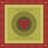 Greeting card with heart N10