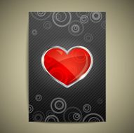 Valentine`s Day card with Heart N3