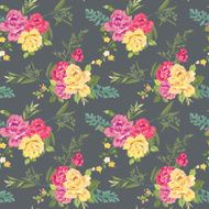 Flower Background - Seamless Floral Shabby Chic Pattern N3