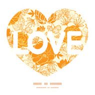 Vector golden art flowers love text frame pattern invitation greeting N3