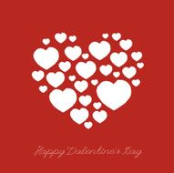 Valentines day card with heart N19