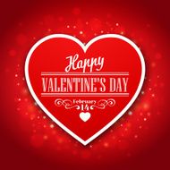 Typography Valentine&#039;s Day cards on bokeh background N10