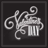 Inscription Valentine's Day Vector illustration N5