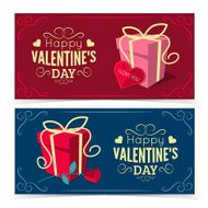 Saint Valentine Day banners N8