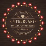 Happy Valentine&#039;s Day Glowing Decoration Light Bulbs N15