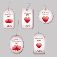 Valentine&#039;s sales tags