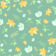 Seamless spring flower pattern N2