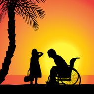 Vector silhouette of family N518