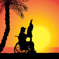 Vector silhouette of family N521