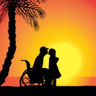 Vector silhouette of family N523