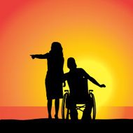 Vector Silhouette Of People N411