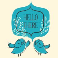 hello there card with cute owls N2