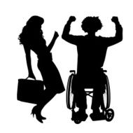 Vector silhouettes of couple N56