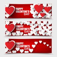 Collection Happy Valentines Day banners