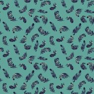 colorful feathers seamless pattern N10
