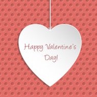 Simple Valentine Day greeting card