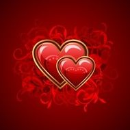 Valentine greeting card with heart N3