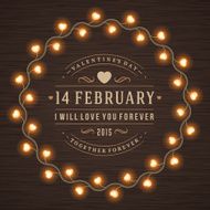 Happy Valentine&#039;s Day Glowing Decoration Light Bulbs N16