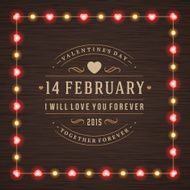 Happy Valentine&#039;s Day Glowing Decoration Light Bulbs N17