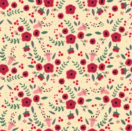 retro spring decorative pattern