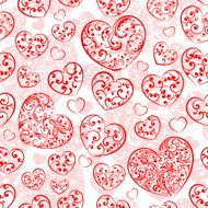 Seamless pattern of hearts N55