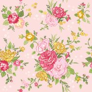 Seamless Floral Shabby Chic Background N2