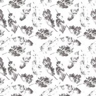 beautiful pattern of colorful leaves painted in watercolor N3