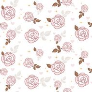 Seamless pattern of roses N15