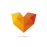 Heart abstract isolated on a white backgrounds vector illustration N13