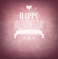 Valentine&#039;s Day Background With Title Inscription