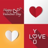 Heart valentine icon set vector illustration N3