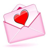 Love mail envelope