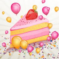 vector birthday cake N12