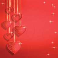 Heart shapes on the abstract background to Valentine&#039;s day N2