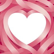 Heart Shape and Ribbon Background N2