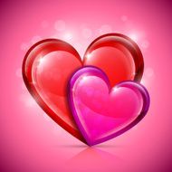 Glossy Heart Icons N2