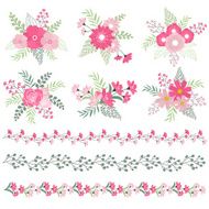 Wedding bouquets and borders