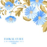 Flower background with violet flowers N2
