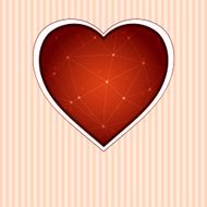 Love background with heart circles and lines N3
