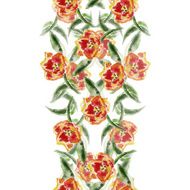 Seamless floral pattern with tulips