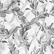 Seamless graphic floral pattern