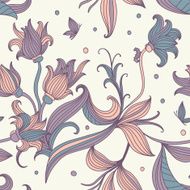 Seamless vector floral pattern N39