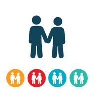 Man and Woman Holding Hands Icon N2