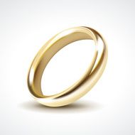 Gold Wedding Ring Isolated N2