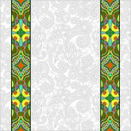 lace border stripe in ornate floral background N26