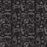 Suitcases Seamless background N4
