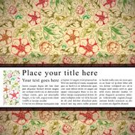 Vintage background with horizontal place for text