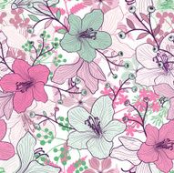 Seamless Floral Pattern N1491