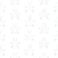 Cute teddy bear seamless pattern N2