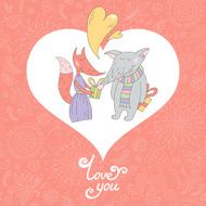 Valentine greeting card N19